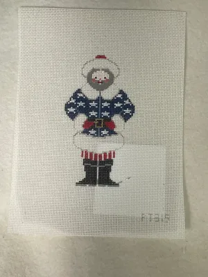 * Painted Pony Designs PT315 Petei Patriotic Santa
