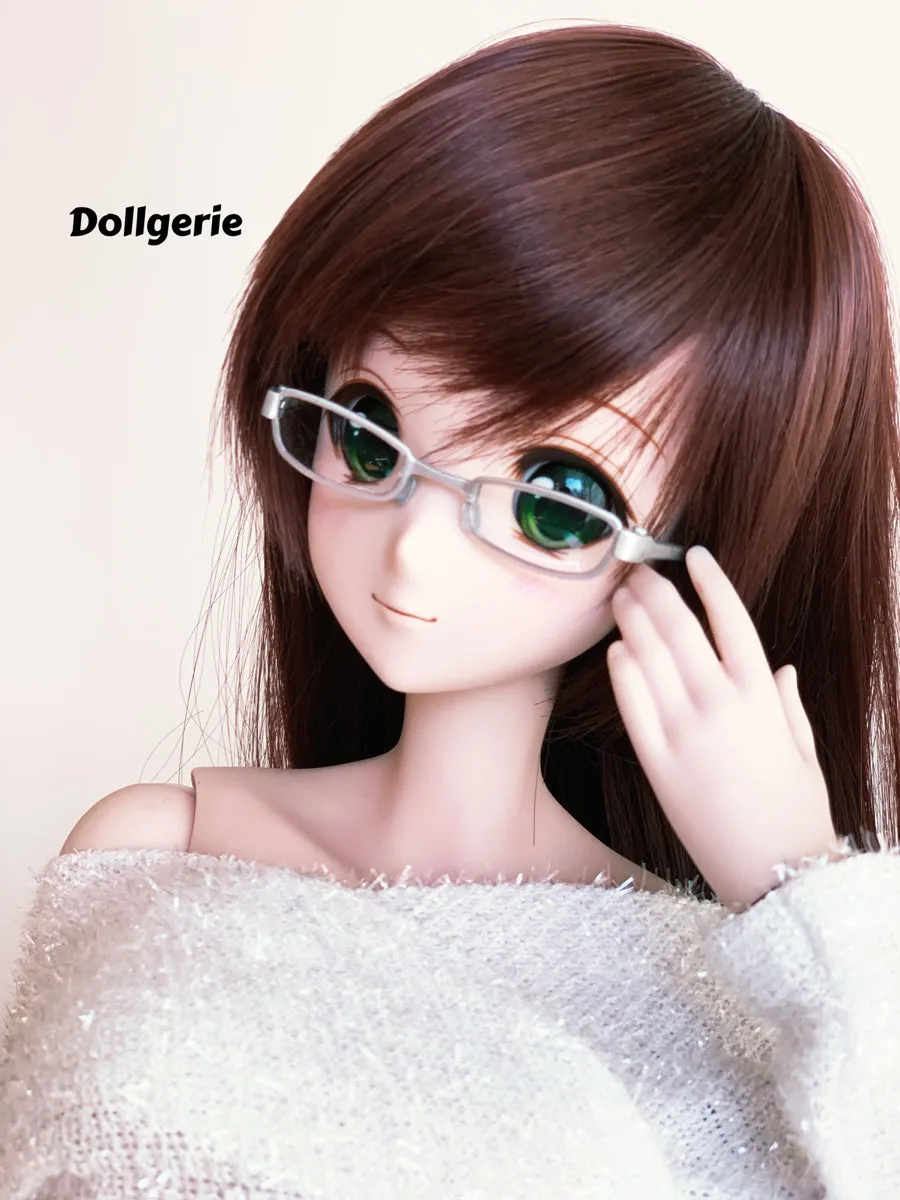 1/3 Silver Rectangular Frame Glasses (made by EPOCH)