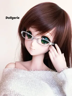 1/3 Silver Rectangular Frame Glasses (made by EPOCH)