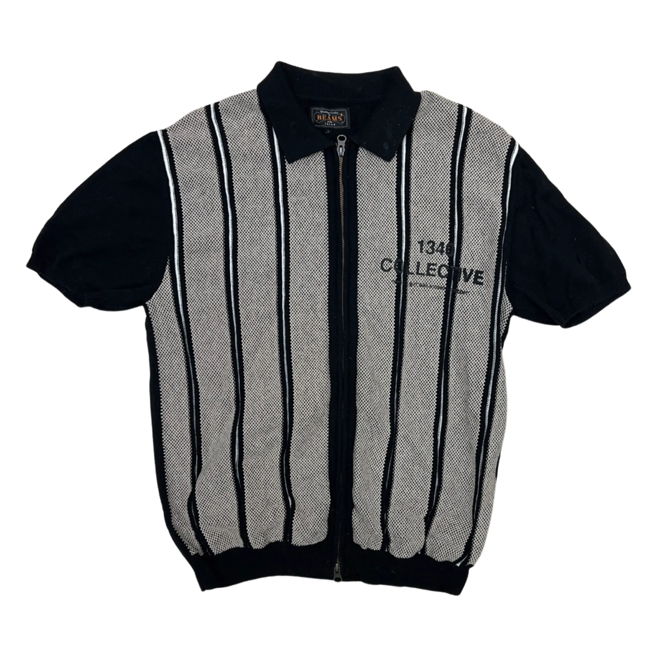 1340 BEAMS - 1/1 ZIP UP POLO (black friday 2022)