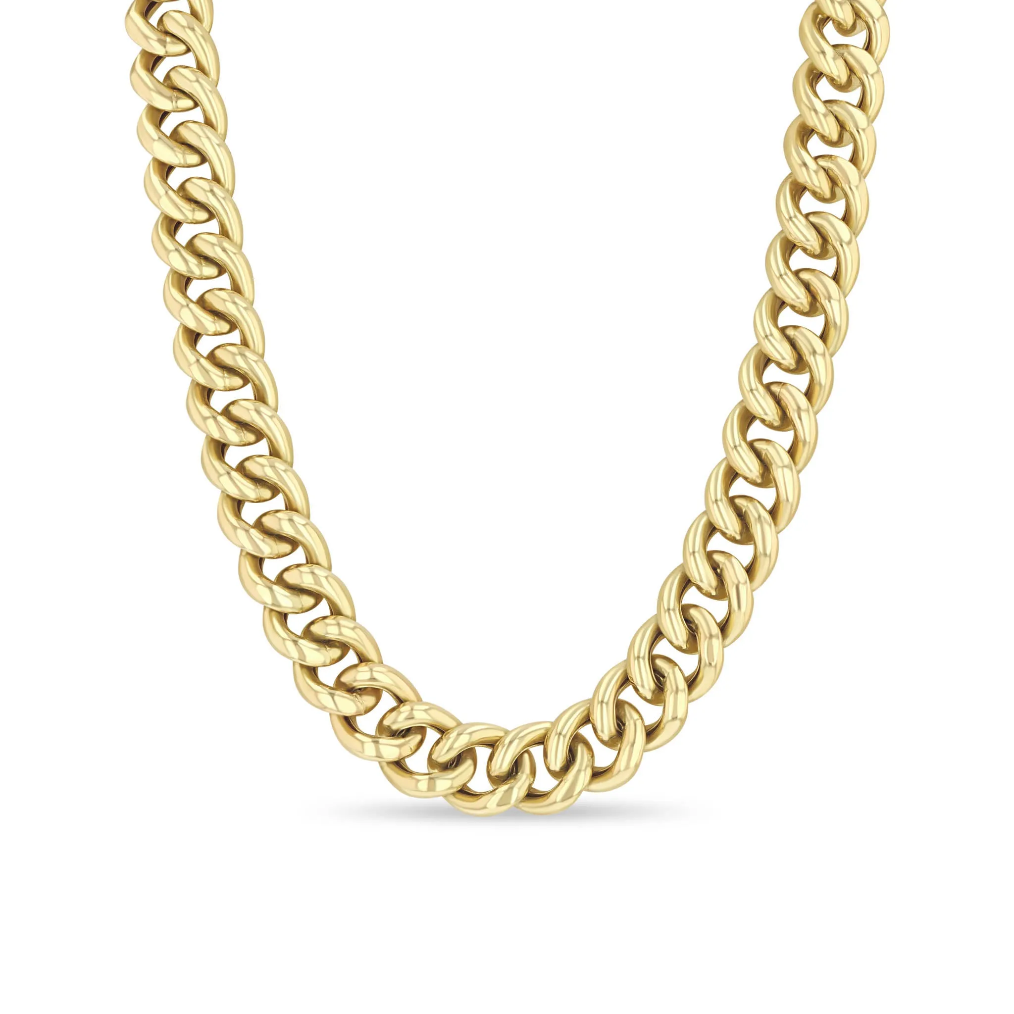 14k Gold XXL Thick Link Curb Chain Necklace