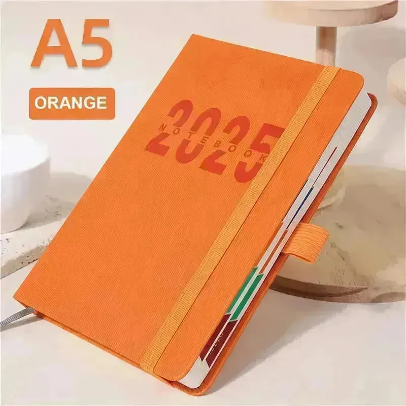 2025 A5 Premium Daily Planner Notebook