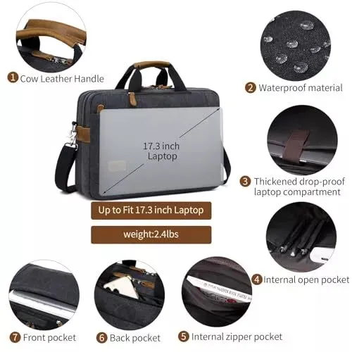 3-in-1 Executive Laptop Bag
