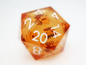 33mm Sharp Edge Liquid Core D20 - Orange Blossoms