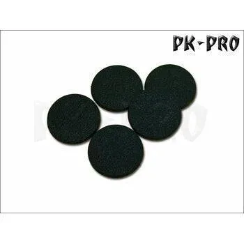 40mm rund Bases Textured (Magnet-Slot   2x optional Miniature-Slot)-(5x)