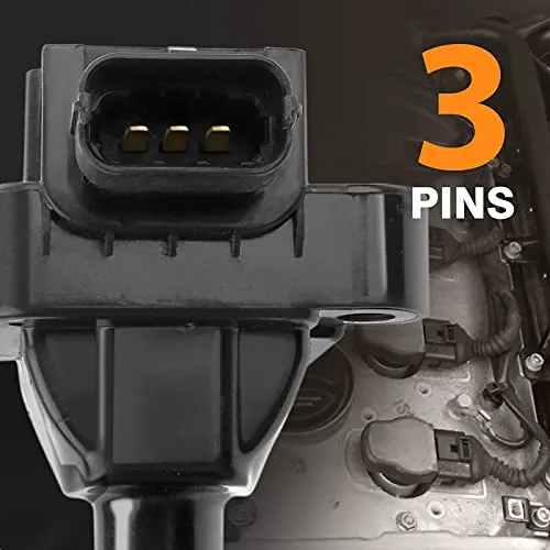 A-Premium Ignition Coil Pack Set of 4 Compatible with Mercedes Benz CL203/W203 Series C230 Kompressor 2003 2004 2005 L4 1.8L