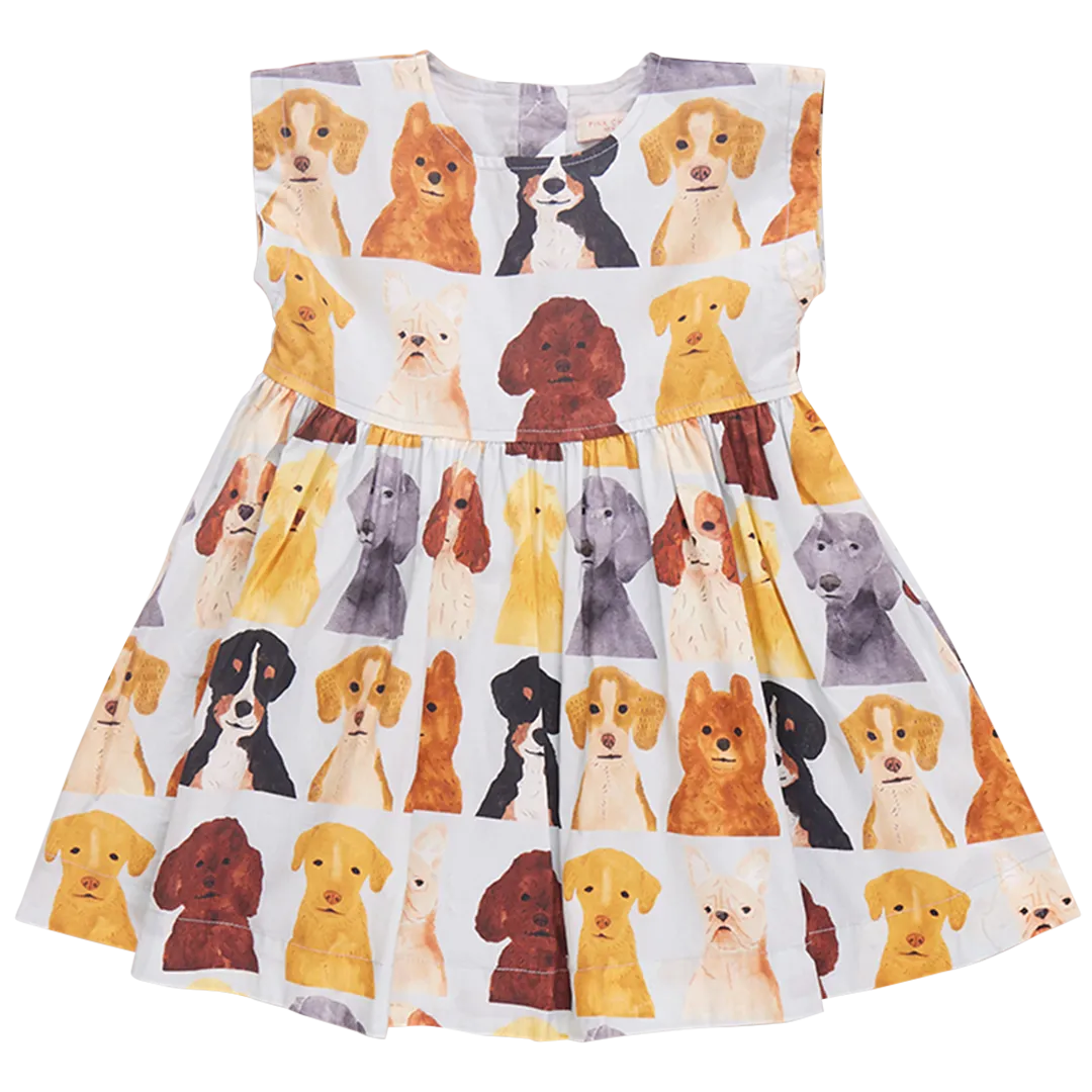 Adaline Dress | Watercolor Dogs