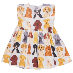 Adaline Dress | Watercolor Dogs