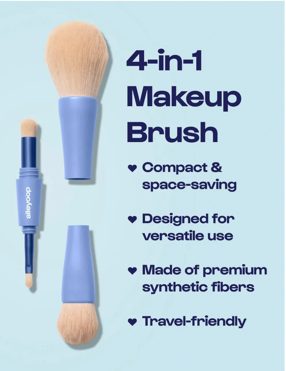 Alleyoop Overachiever 4-in-1 Makeup Brush