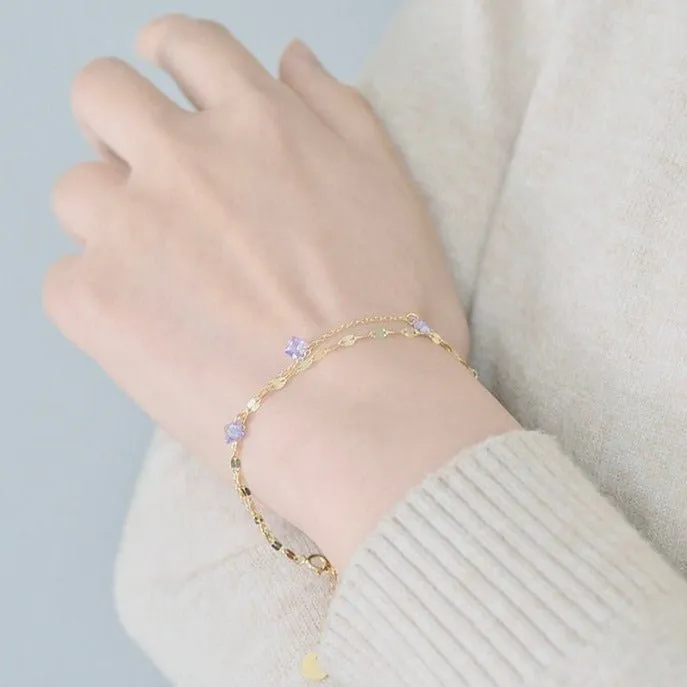 Amethyst Bracelet (Solid Silver)