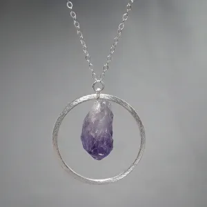 Amethyst Sun/Moon Necklace :: Made to Order