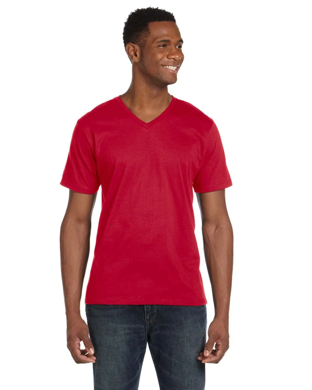 Anvil Fashion Fit V-Neck T-Shirt