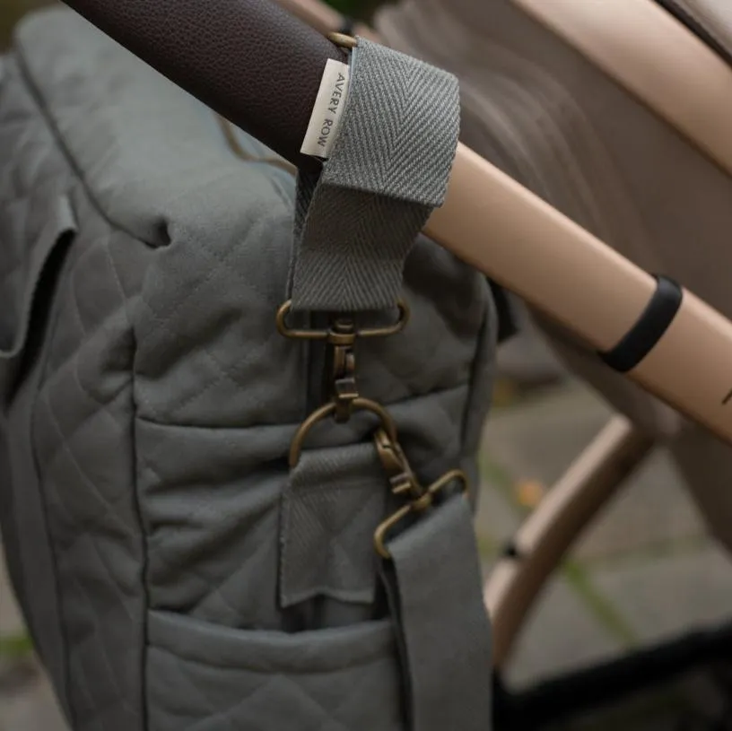 Baby Changing Bag with Pram Clips (Flint)
