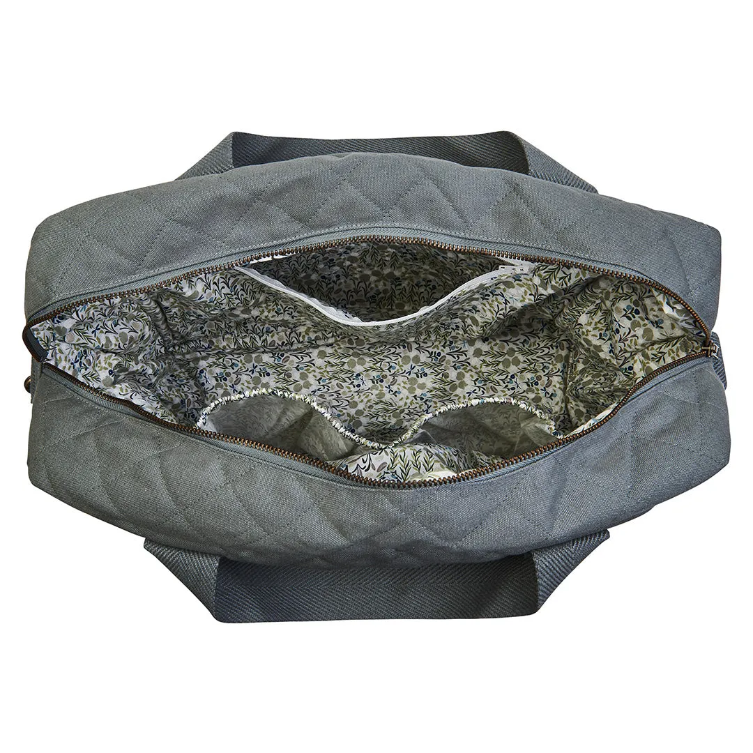 Baby Changing Bag with Pram Clips (Flint)