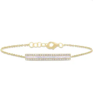 Baguette Diamond Bar Bracelet