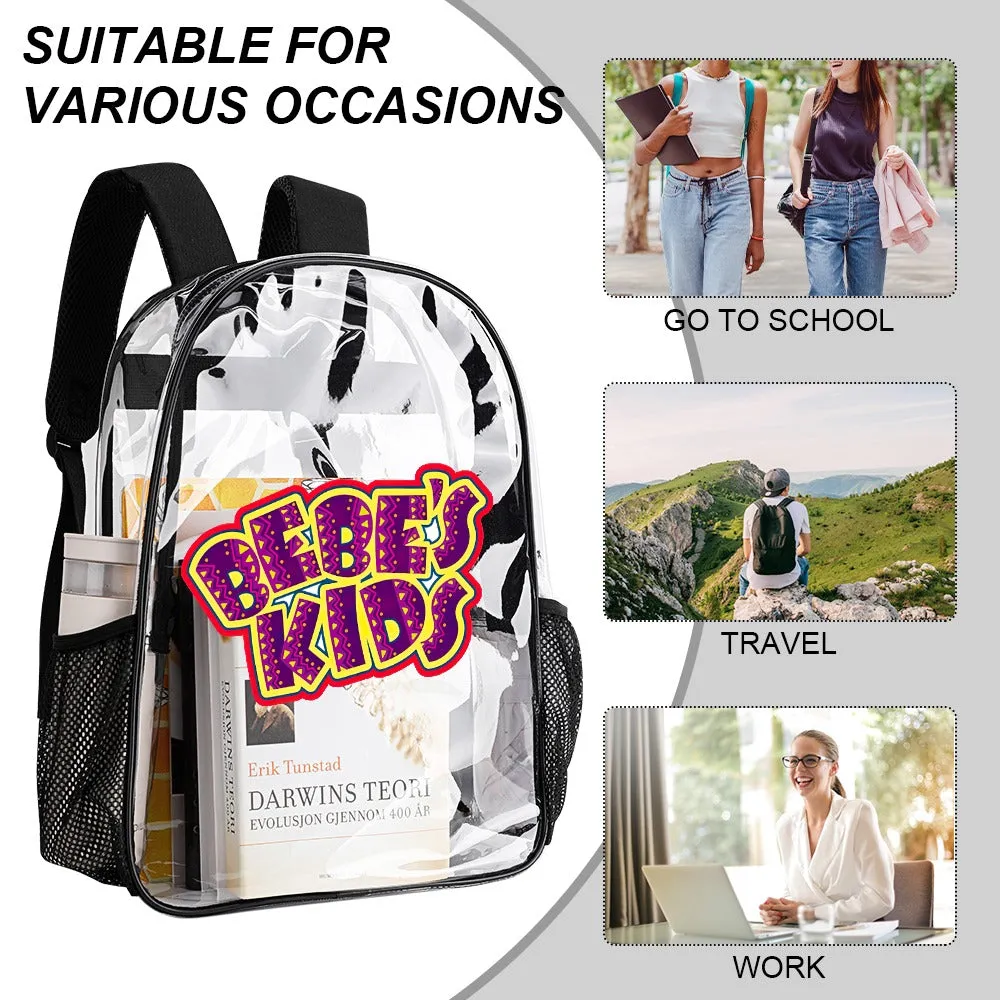 BEBE's Kids Transparent Backpack 17 Inch