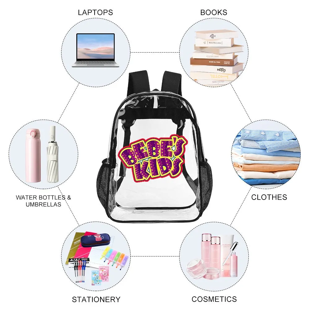 BEBE's Kids Transparent Backpack 17 Inch