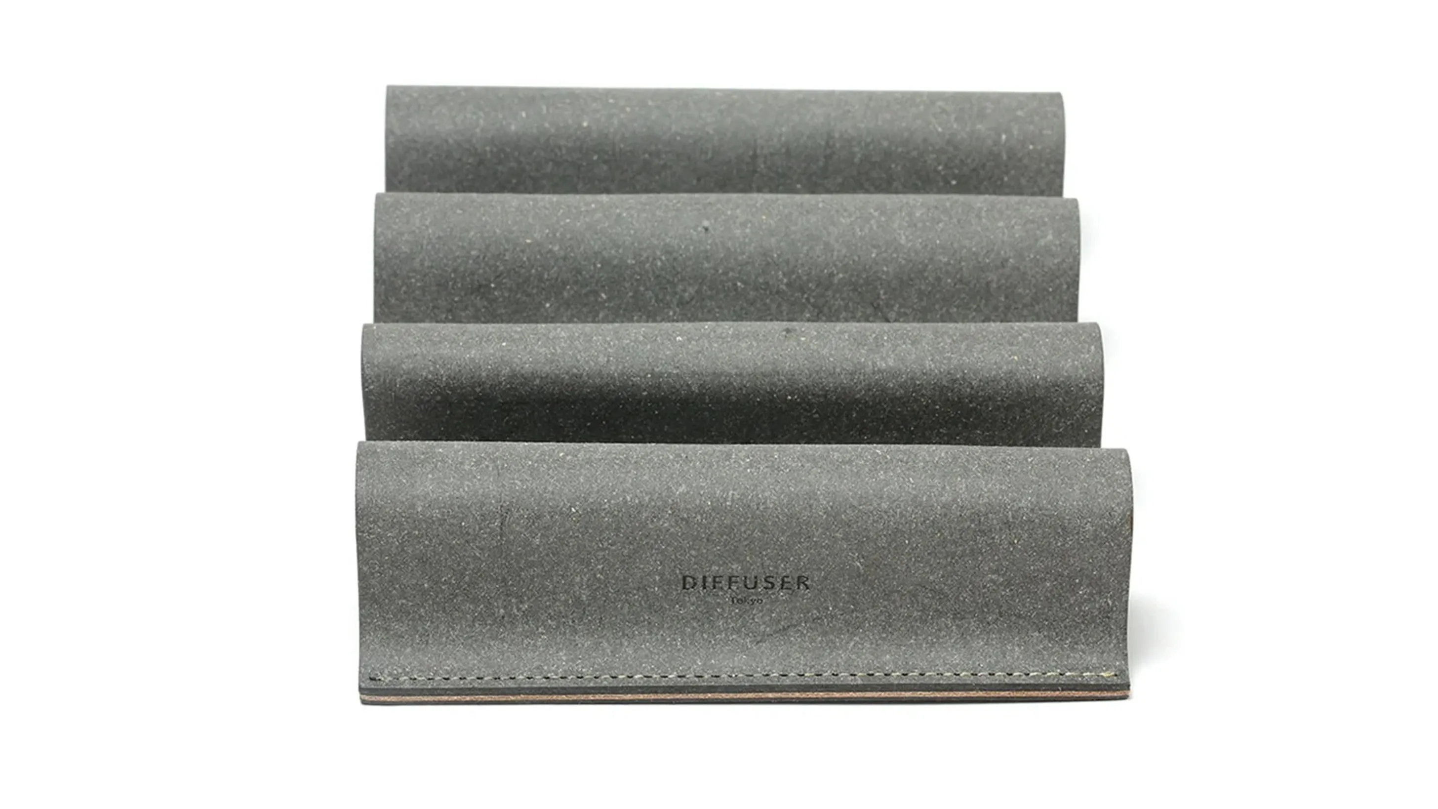 BONDED LEATHER EYEWEAR STAND-Black