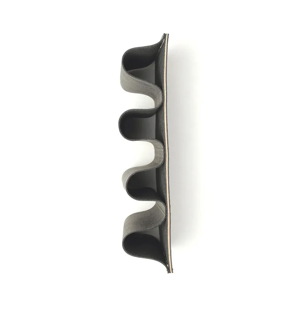 BONDED LEATHER EYEWEAR STAND-Black