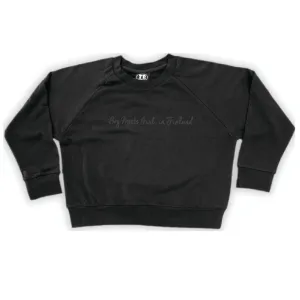 Boy Meets Girl® in Finland Black Crop Sweatshirt