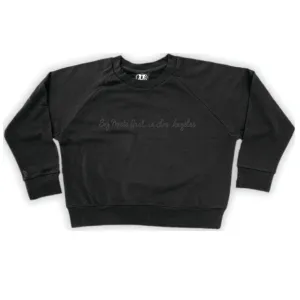 Boy Meets Girl® in Los Angeles Black Crop Sweatshirt