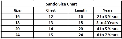 Boys Printed Sando Color Light-Brown