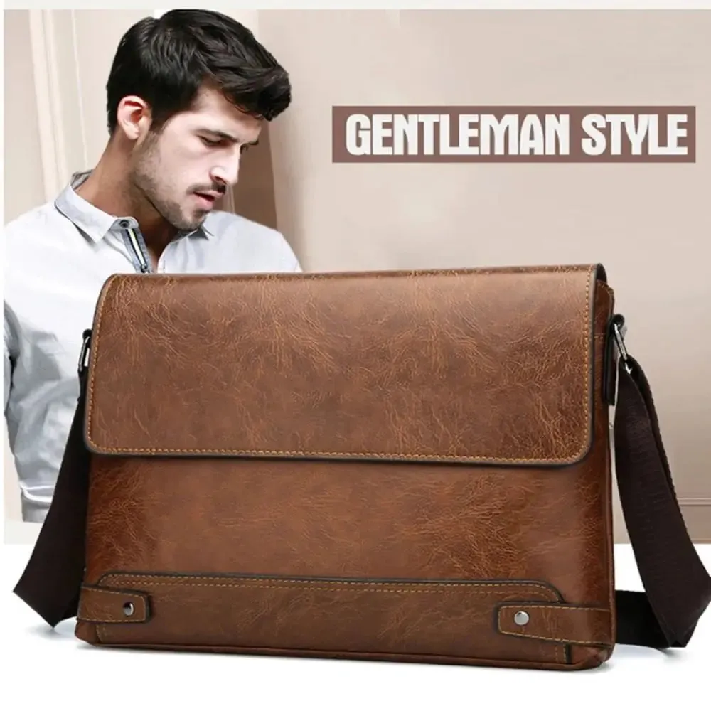 Bradford | All-in-One Men's PU Leather Shoulder Bag - Business Men