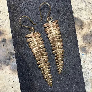 Bronze Water Ferns   14k Gold Fill :: Made to Order