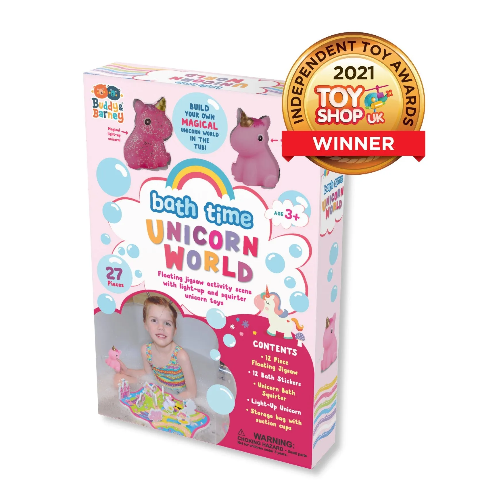 Buddy & Barney Unicorn Bath Activity Set