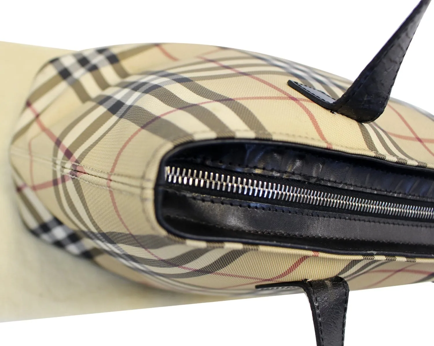 BURBERRY Nova Check Tote Shoulder Bag
