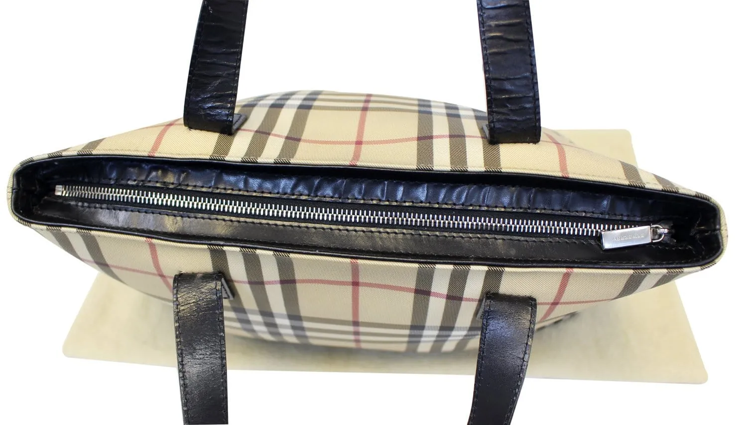 BURBERRY Nova Check Tote Shoulder Bag
