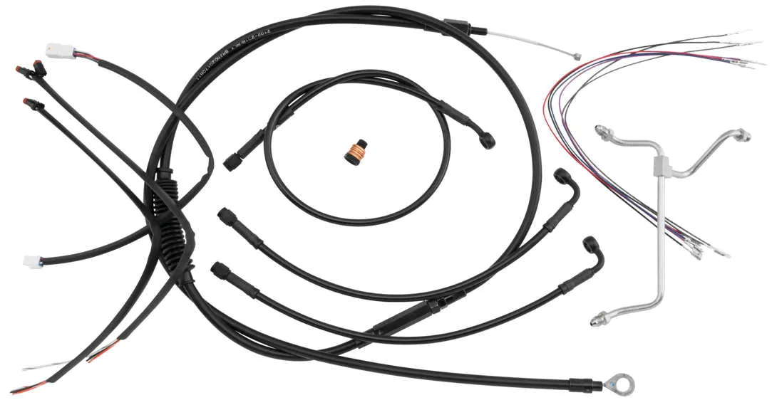 Burly Brand B30-1184 Handlebar Cable/Line Install Kit - Black