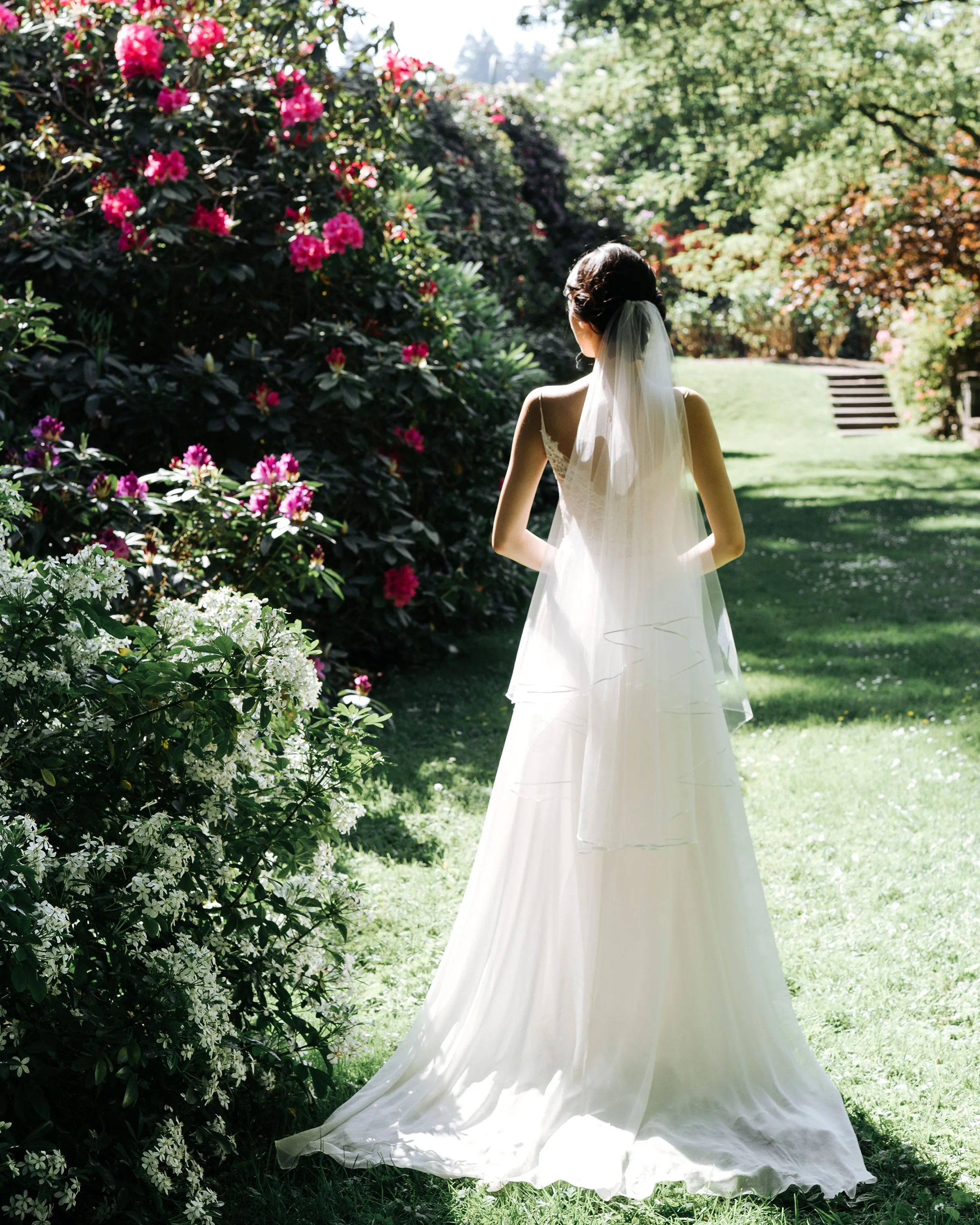 Calla Ribbon Fingertip Veil