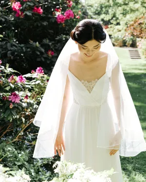 Calla Ribbon Fingertip Veil