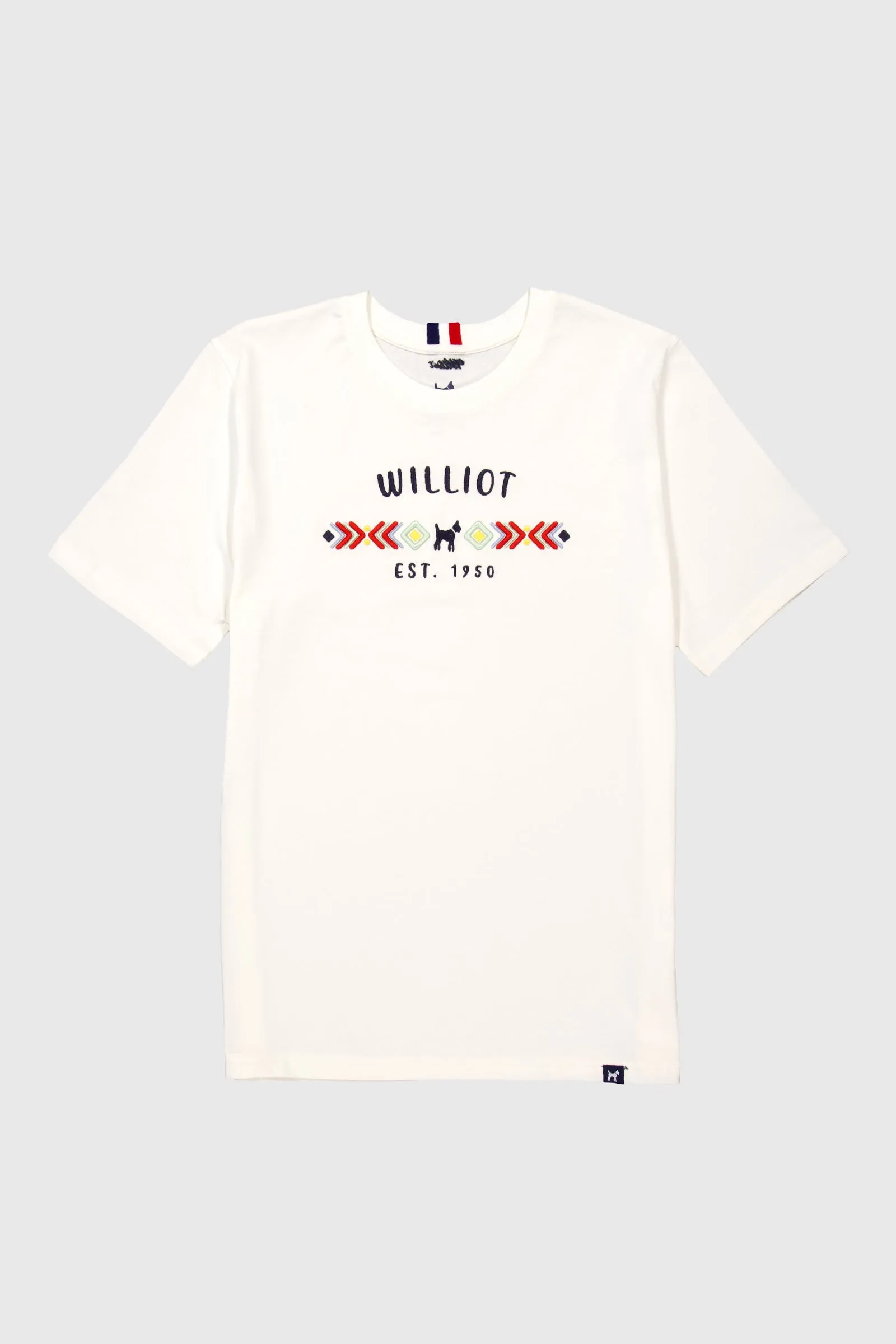 Camiseta Étnica Bordada Blanca