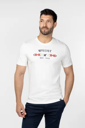 Camiseta Étnica Bordada Blanca