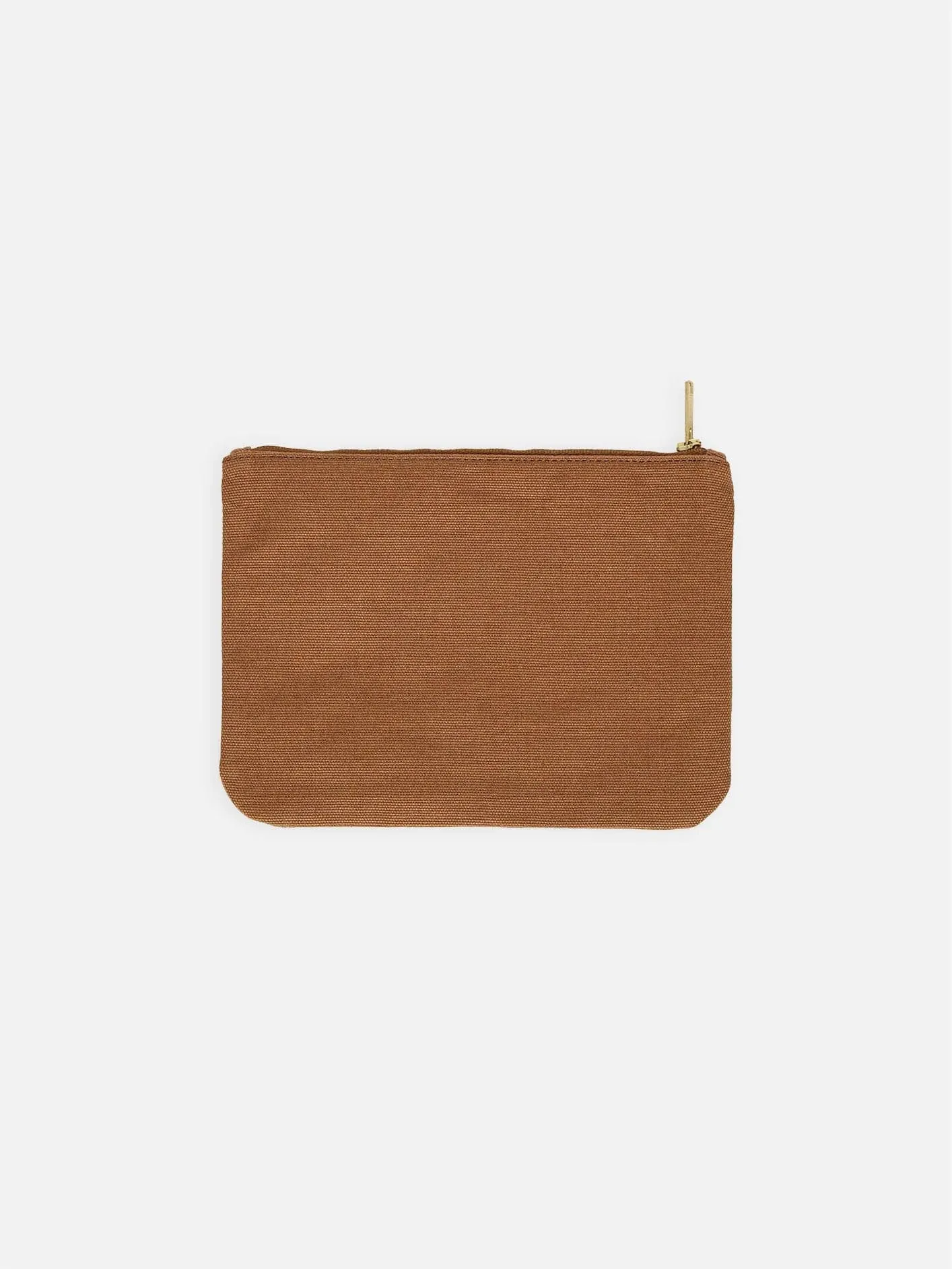 Canvas Graphic Zip Wallet - Brown/Black