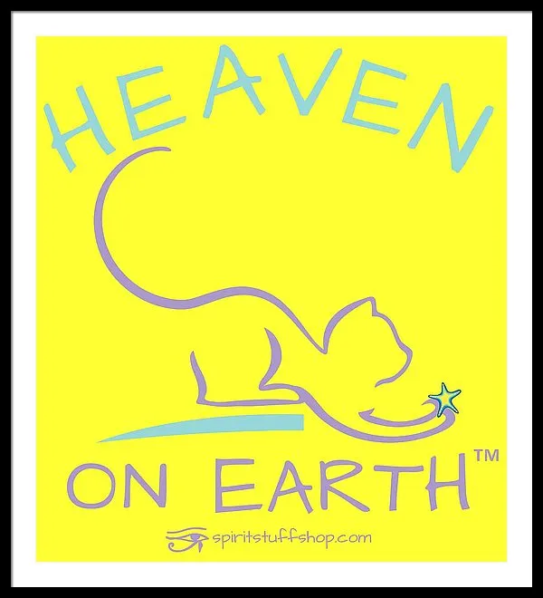 Cat/kitty Heaven On Earth - Framed Print