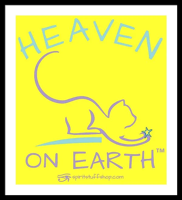 Cat/kitty Heaven On Earth - Framed Print
