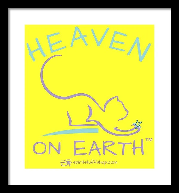 Cat/kitty Heaven On Earth - Framed Print