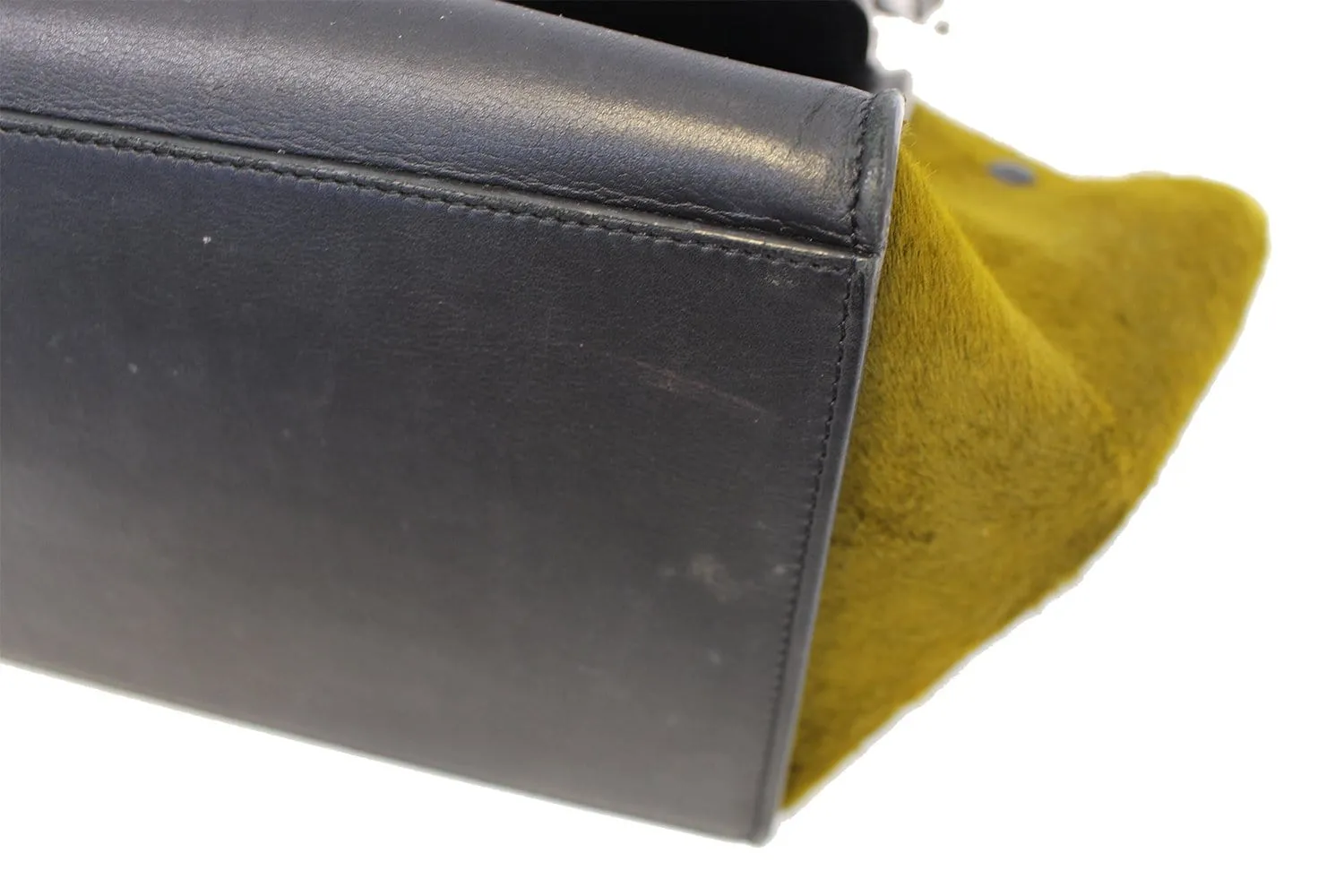 CELINE Gray Pony Hair Small Trapeze Bag - Sale