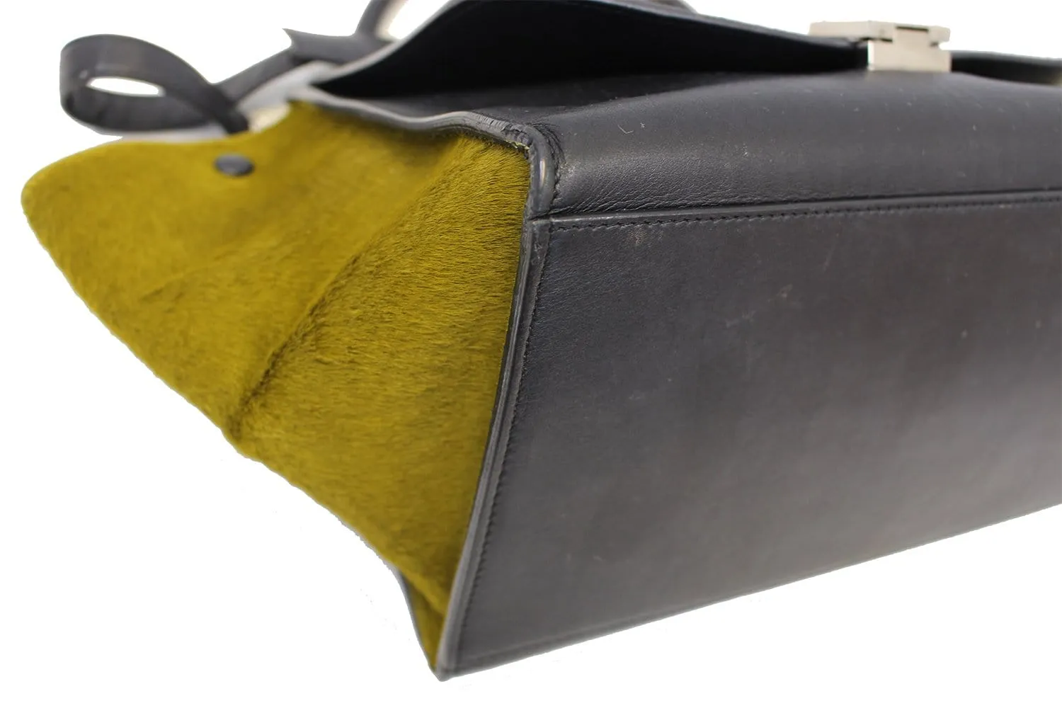 CELINE Gray Pony Hair Small Trapeze Bag - Sale