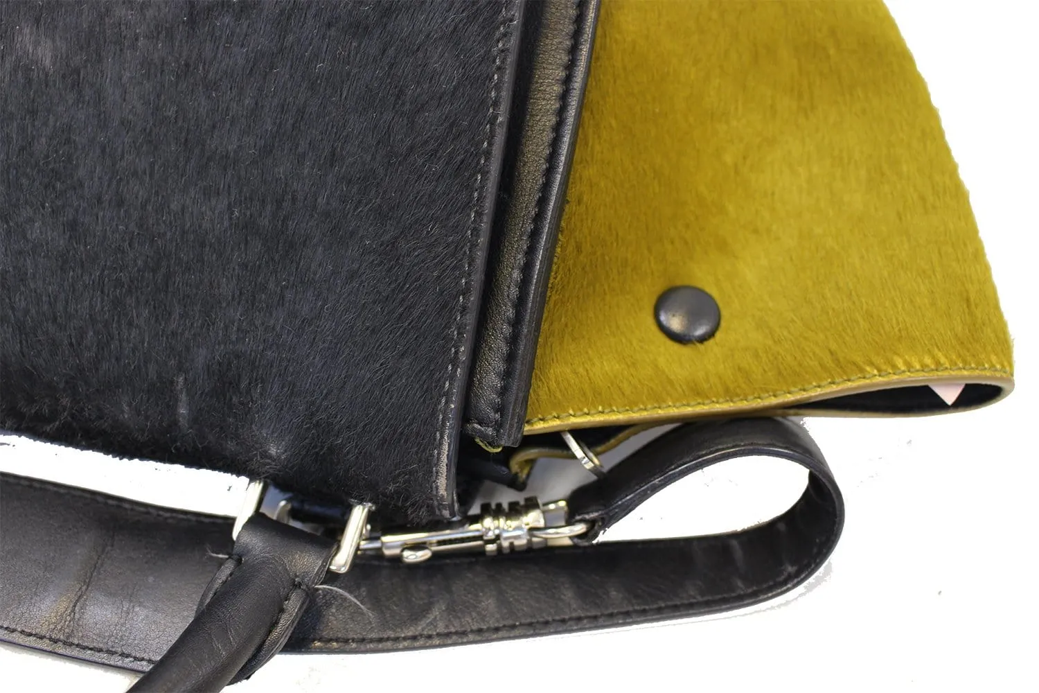 CELINE Gray Pony Hair Small Trapeze Bag - Sale
