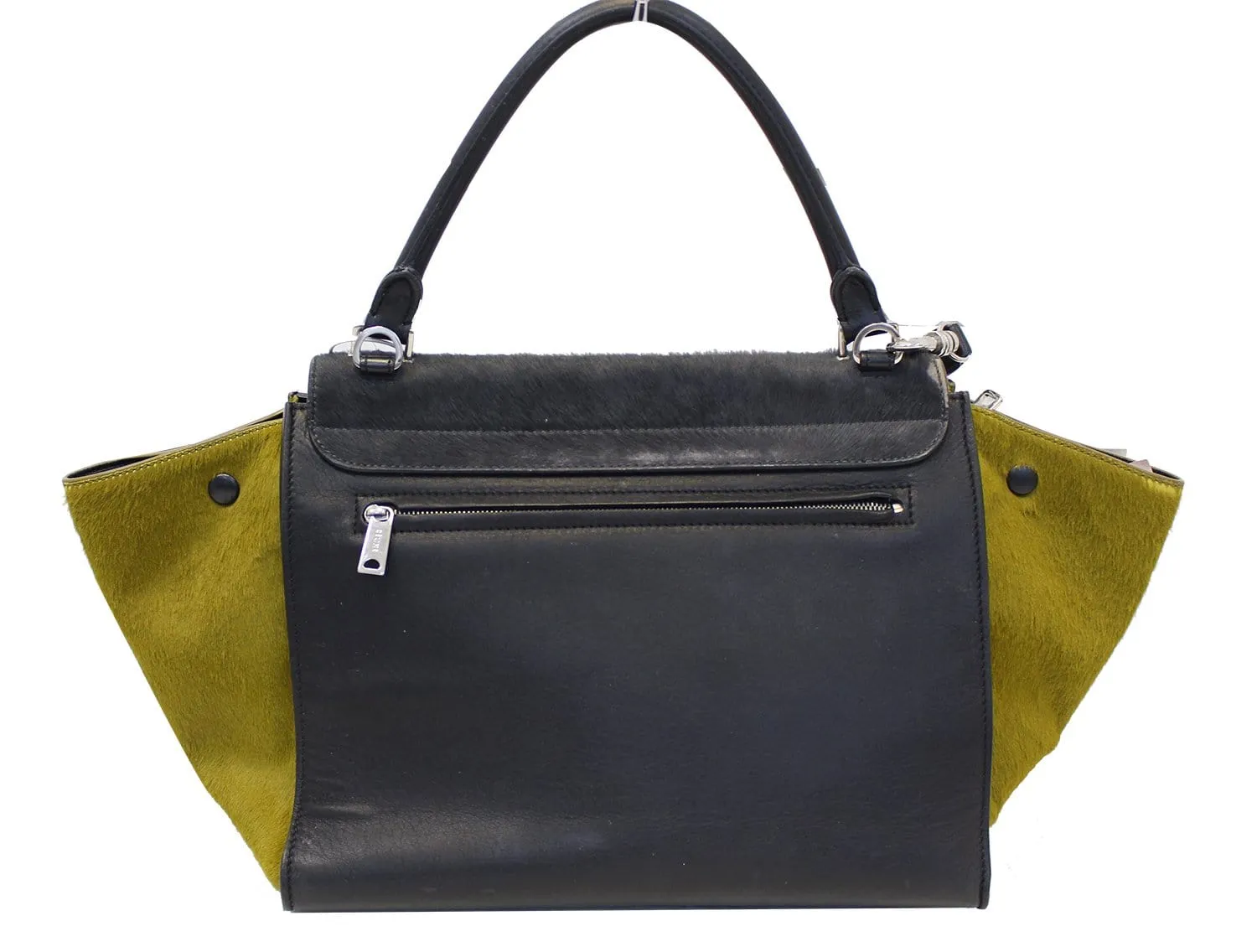 CELINE Gray Pony Hair Small Trapeze Bag - Sale