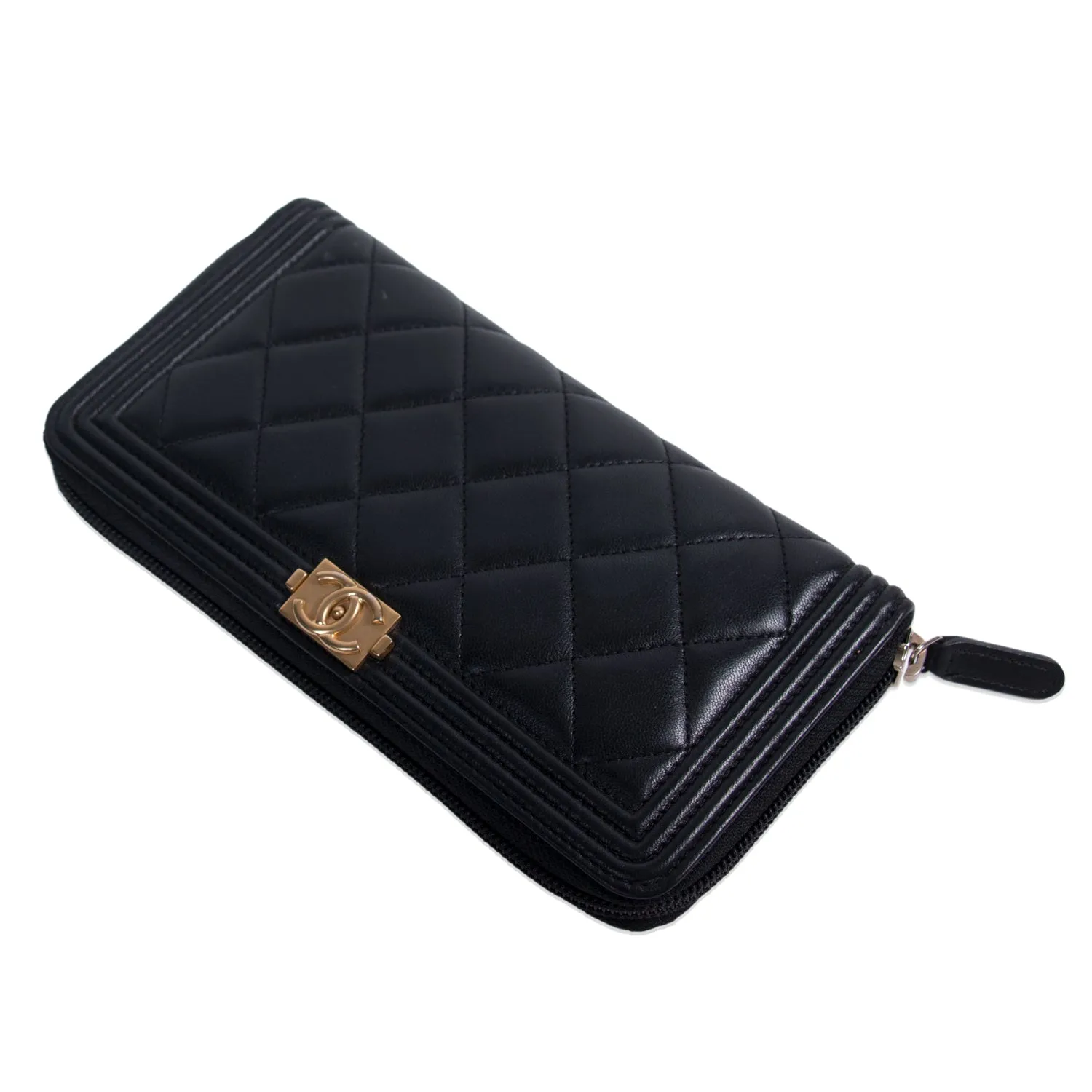Chanel Boy L-Gusset Zip Wallet