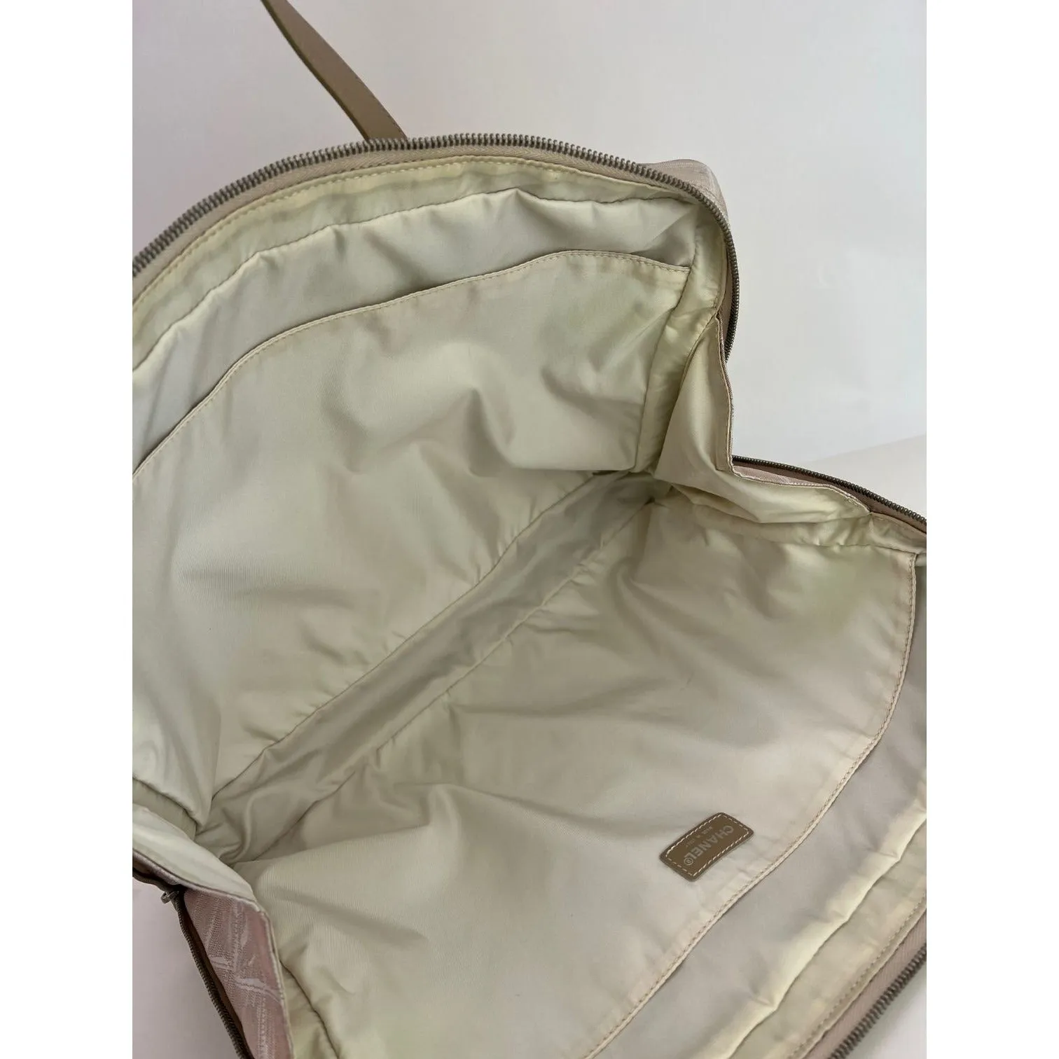 Chanel Canvas Nylon Travel Briefcase Attache Bag 