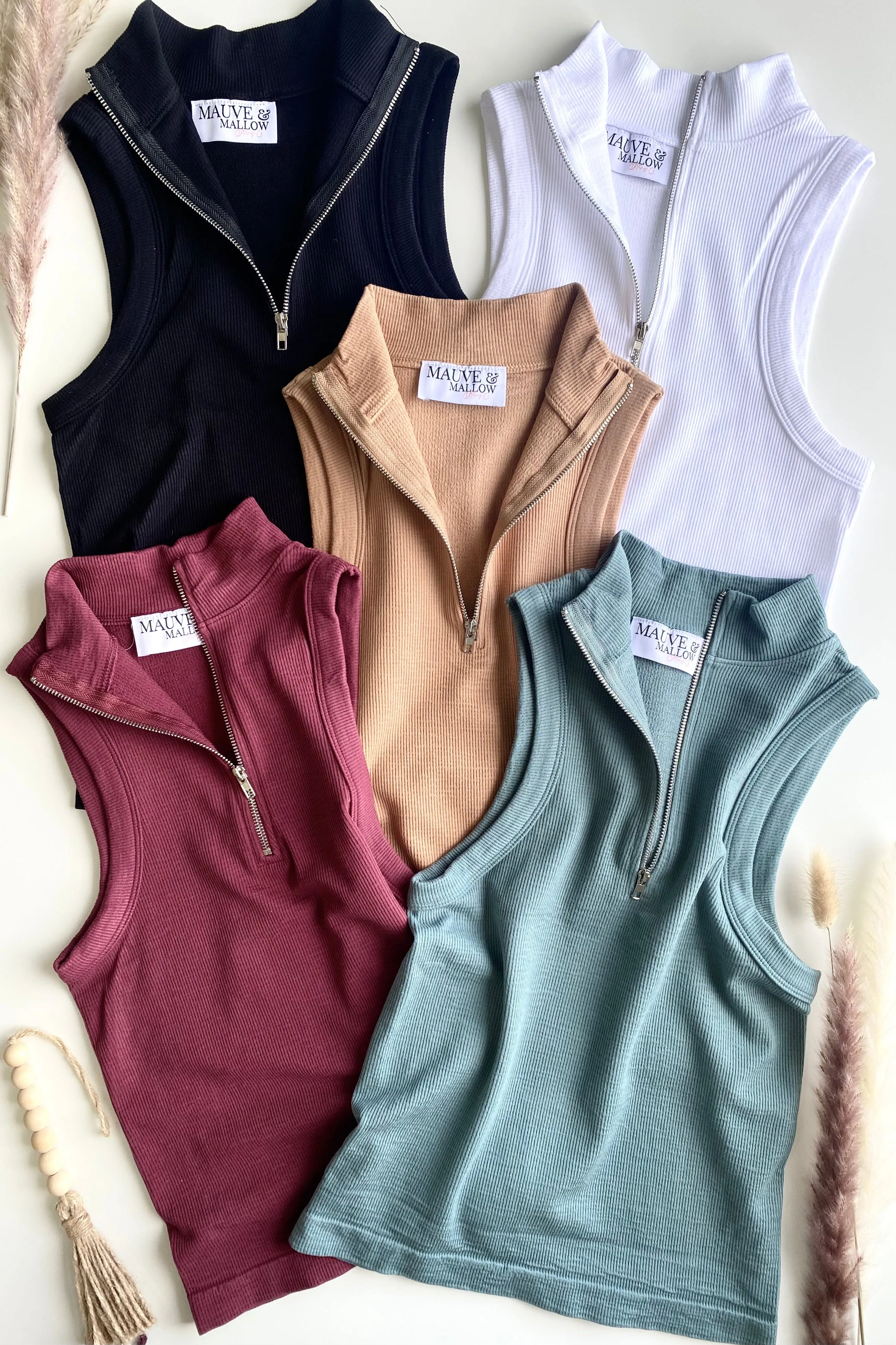 CHAVONNE REVERSIBLE ZIP UP TANK