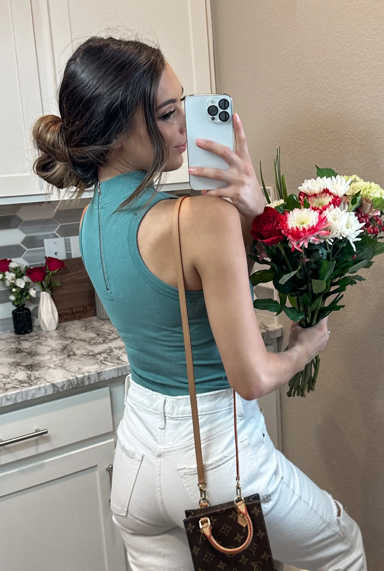CHAVONNE REVERSIBLE ZIP UP TANK