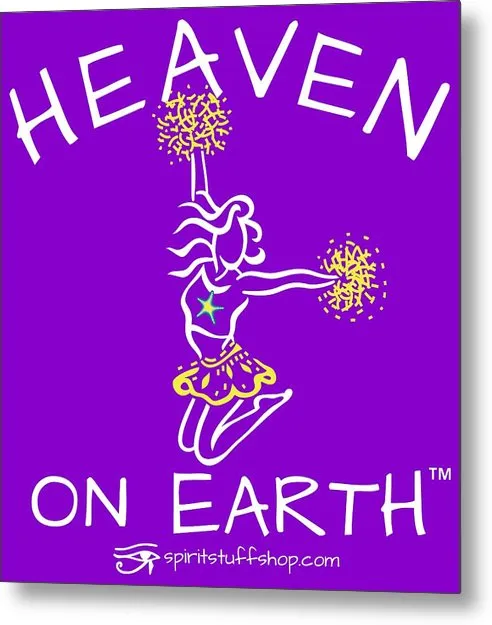 Cheerleading Heaven On Earth - Metal Print