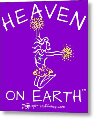 Cheerleading Heaven On Earth - Metal Print